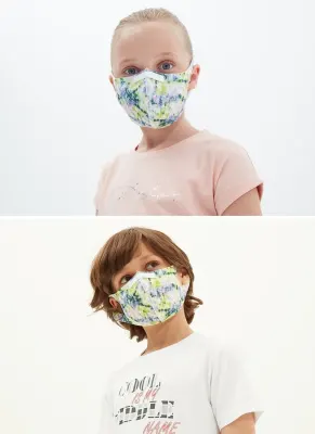 BLACKSPADE Çocuk Koruyucu Maske Renkli Desen S2