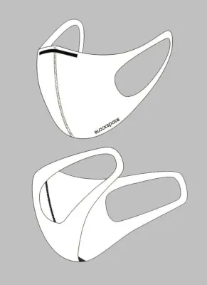 BLACKSPADE Çocuk Koruyucu Maske Beyaz S2