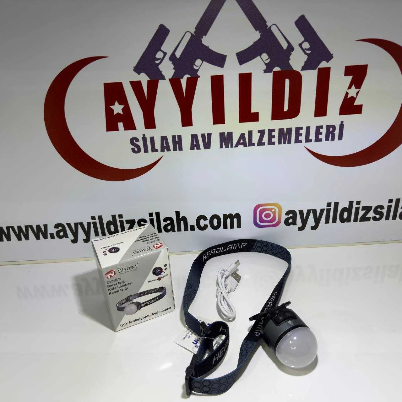 Watton 7 Mod Şarjlı Kafa ve Kamp Lambası Watton WT-618