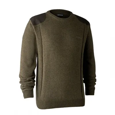 DEERHUNTER Sheffield Knit Yeşil Kazak 2XL