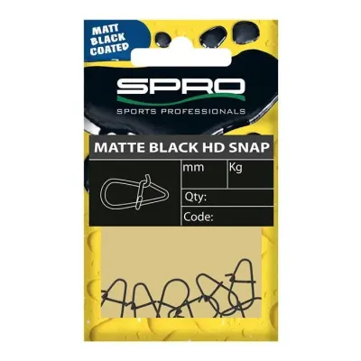 SPRO Matte Siyah HD #6mm Klips
