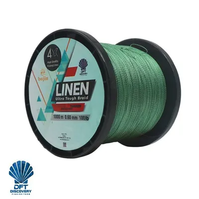 DFT Bojin 4X Linen İp Misina 0.60 mm 1000 m Yeşil