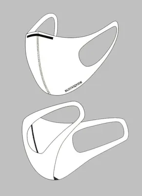 BLACKSPADE Çocuk Koruyucu Maske Beyaz S1