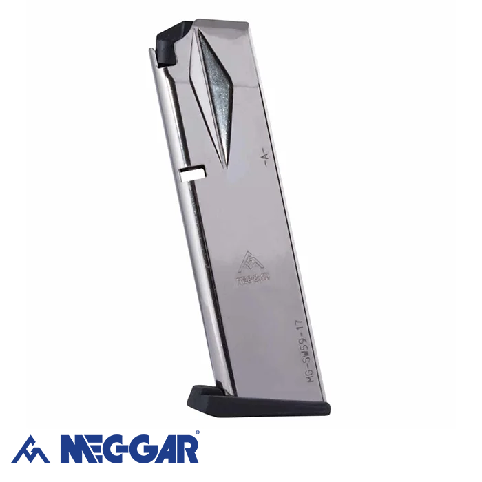 MEC-GAR S&W 5906 17 Rd Beyaz Tabanca Şarjörü