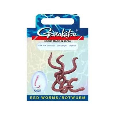 T.D. GAMAKATSU BKD-5260R Red Worm İğne Takım 75 cm #12