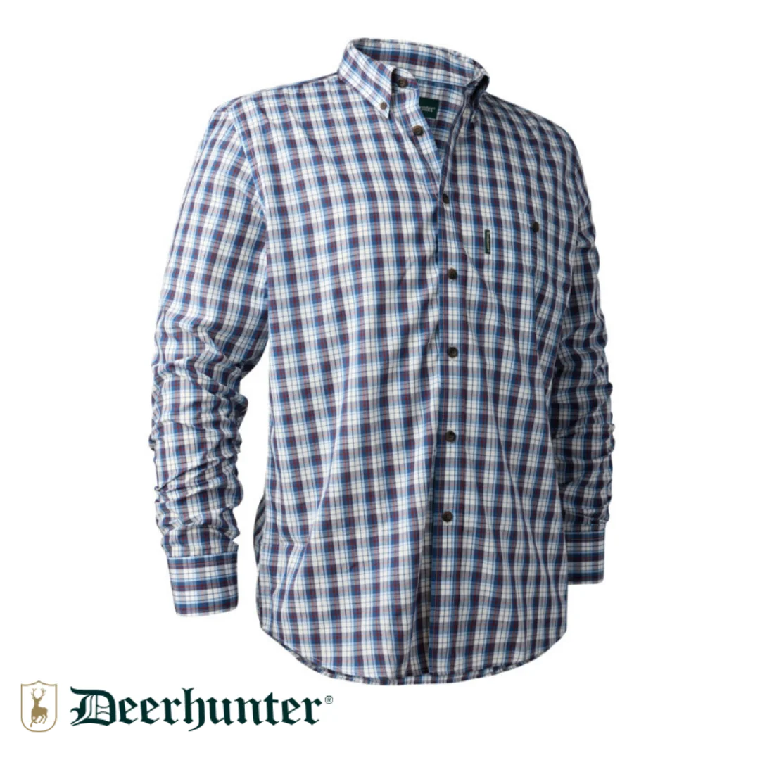DEERHUNTER Jeff Shirt 78179 Mavi Kareli Gömlek 43