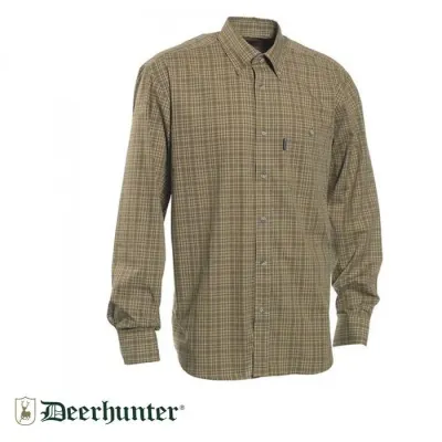 T. DEERHUNTER Marshall Yeşil Kareli Uzun Kol Gömlek 43/44