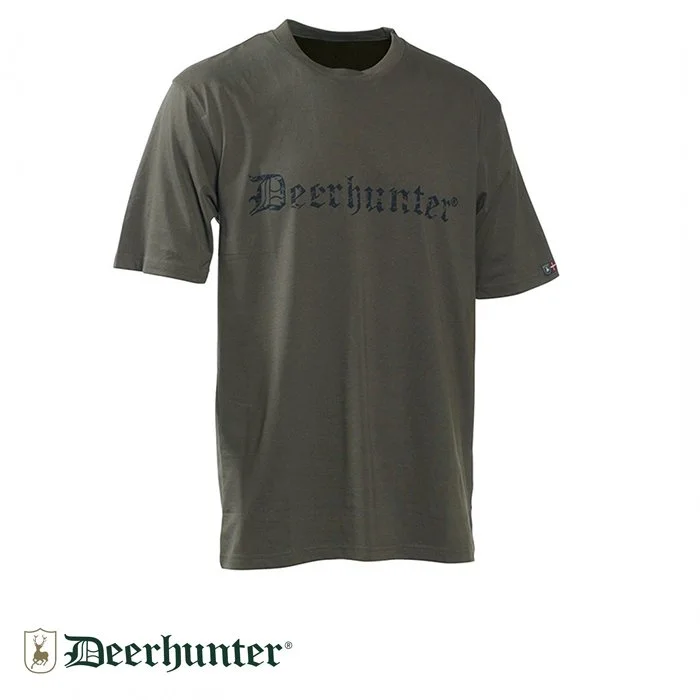 DEERHUNTER 378 DH Logo Yeşil Kısa Kollu Tişört M